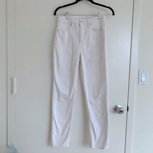 American Eagle stretch mom jeans white size 2